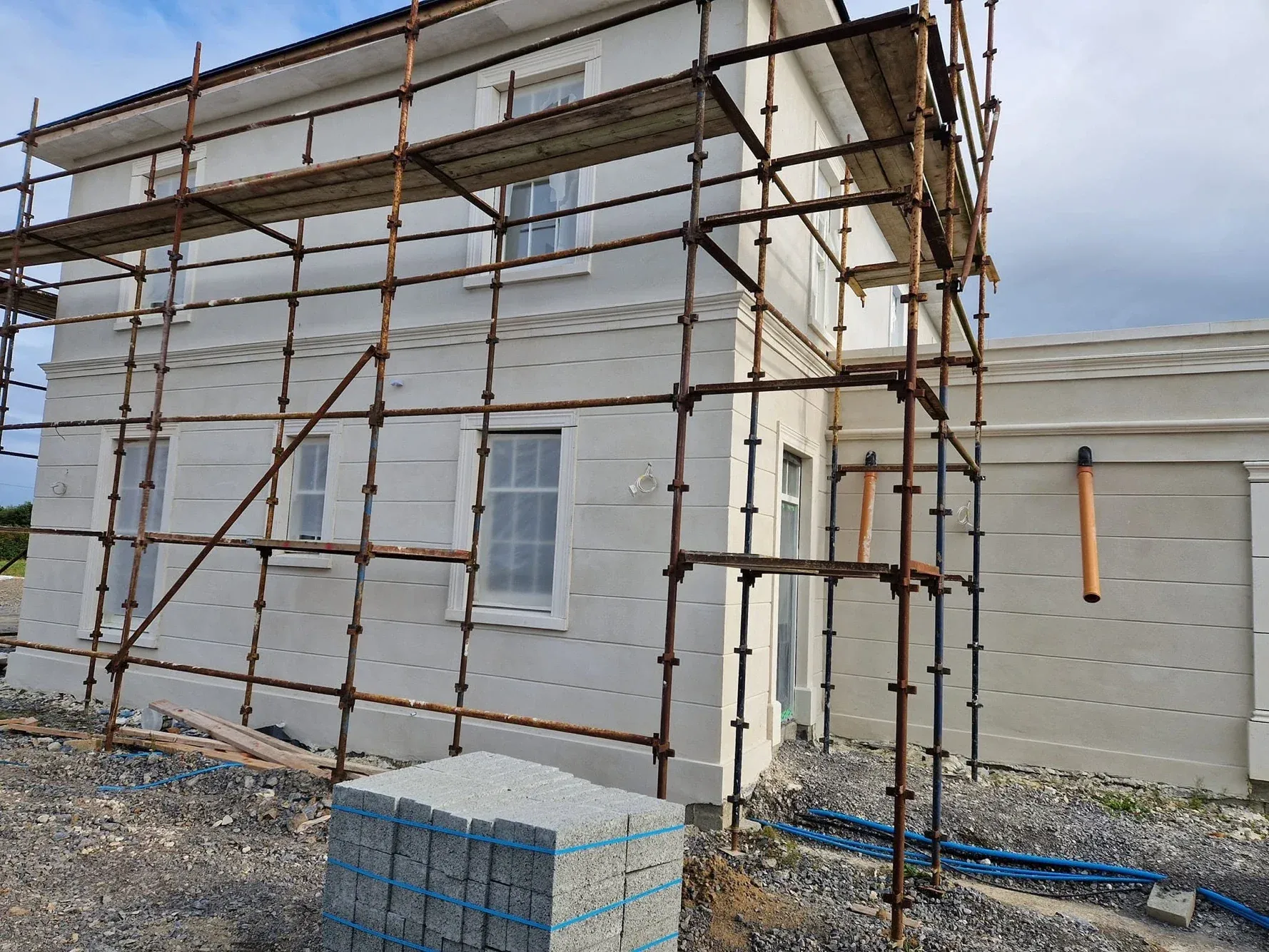 Georgian-Style Render & Detailed Plasterwork, after