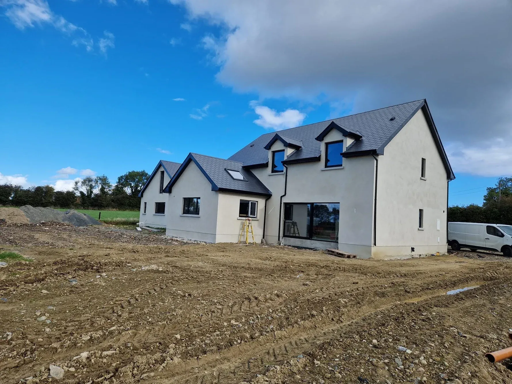 New Build House & Detached Garage, Scaffold Stage
