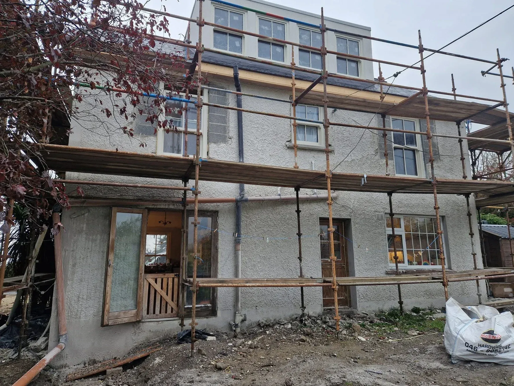 Period House Re-Render & Renovation, Scaffold Stage