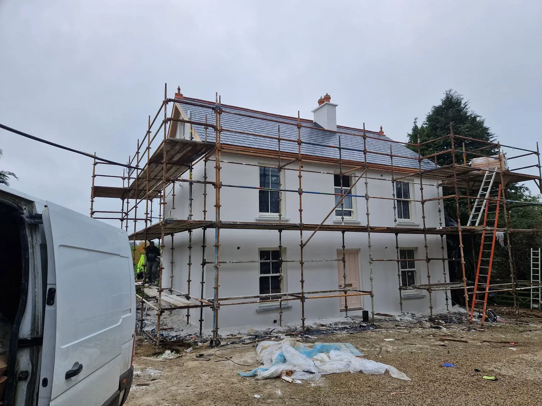 Period House Re-Render & Renovation, Scaffold Stage